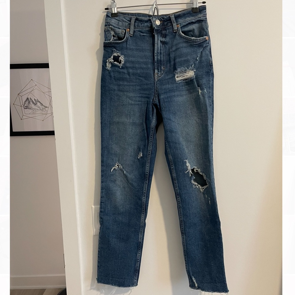 free people ripped denim jeans